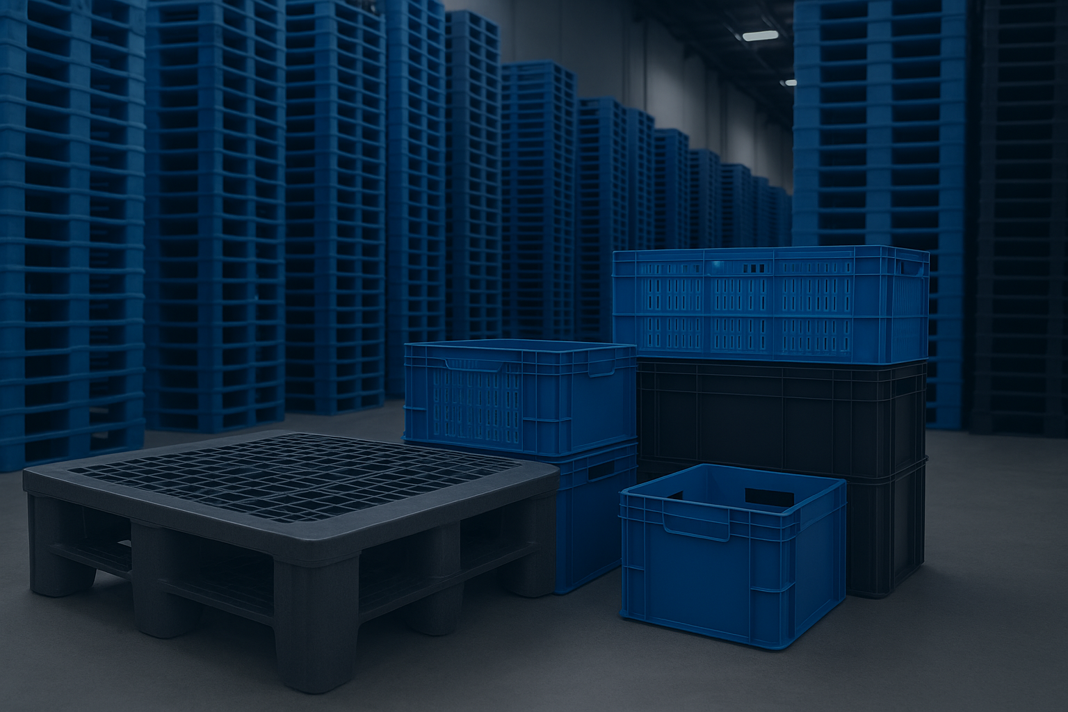 Gama completa de tarimas plásticas JACS